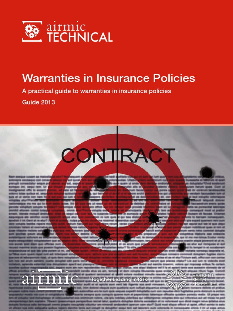 Warranties in Insurance Policies PDF Breach Of Contract Insurance