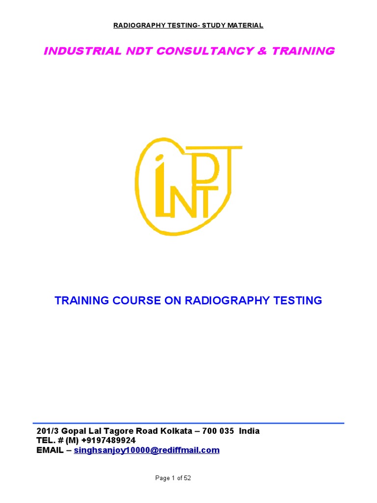 Understanding Radiography A Comprehensive Guide to Radiography Testing