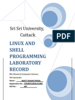 Linux and Shell Programming Lab Work