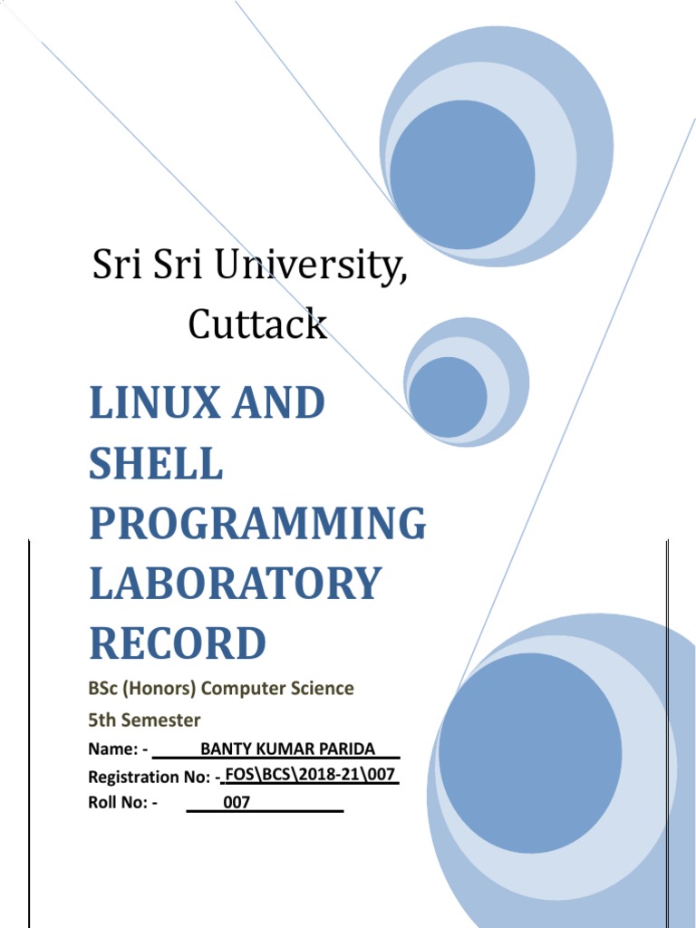 Linux and Shell Programming Lab Work | Download Free PDF | Computer ...