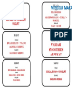 Daftar Menu Diet