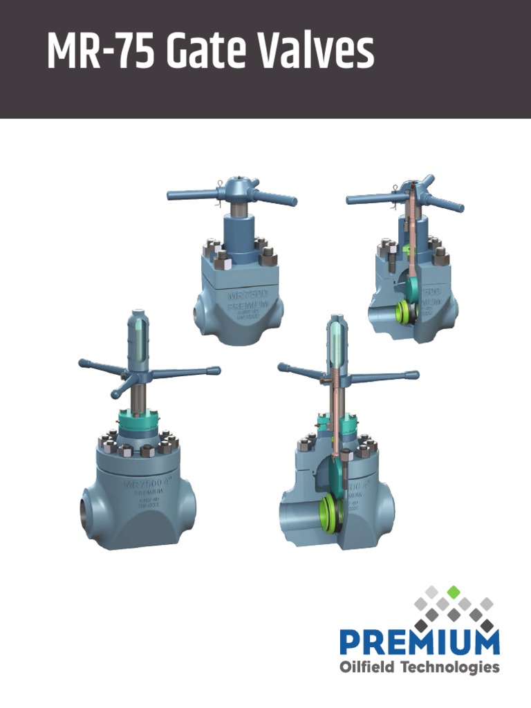MR-75 Hydraulic Gate Valve Catalog | PDF | Valve | Chemical Engineering
