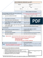 Formulaire de Demande de Permis Depuis L Etranger