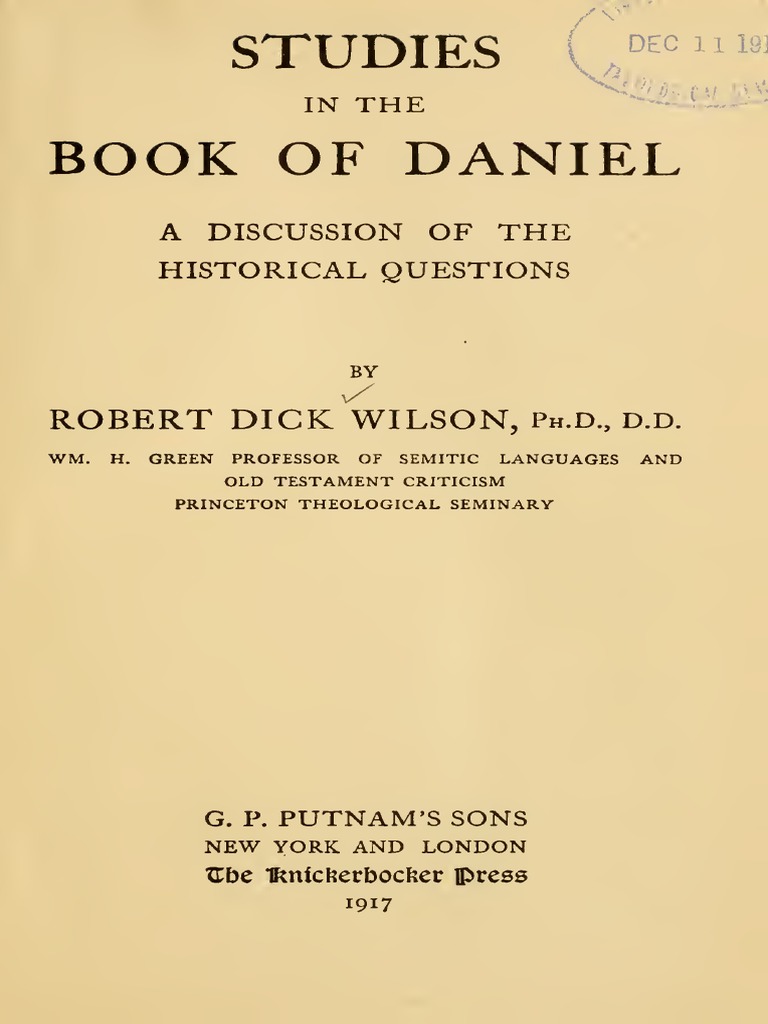 Daniel: Studies | PDF | Hebrew Bible People | Ancient Peoples
