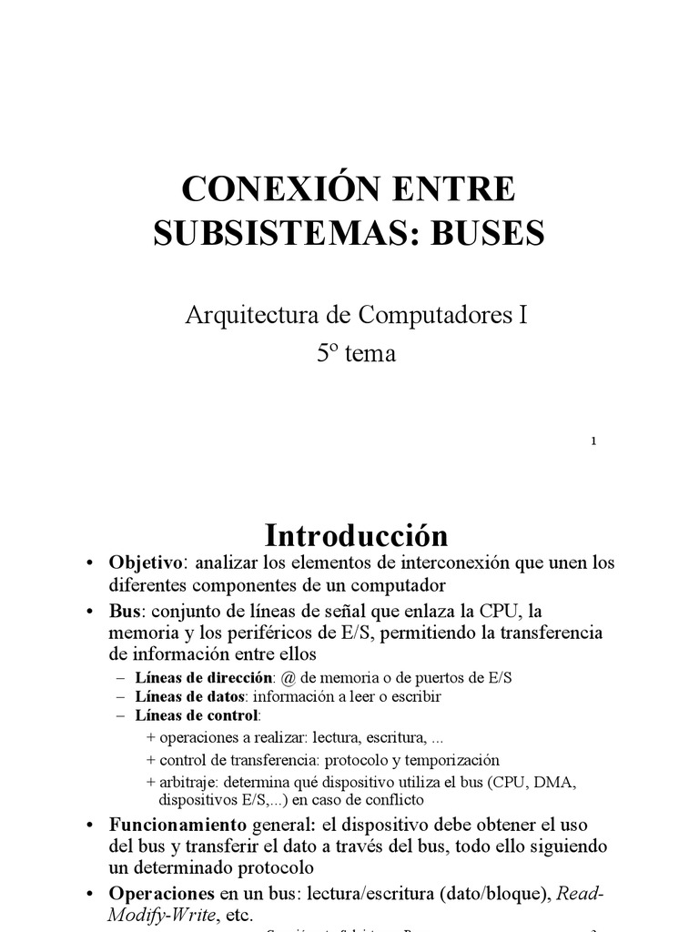 Buses | PDF | USB | Hardware de la computadora