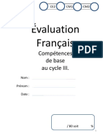 Eval Cycle III BASE Francais