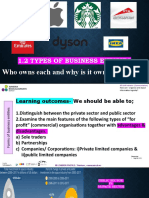 1.2 Types of Business Entities