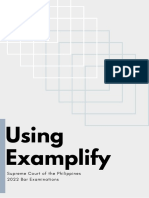 Using Examplify Bar 2022 Manual