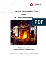 Semi-Industrial Carbonization Test in The DMT Movable Wall Oven