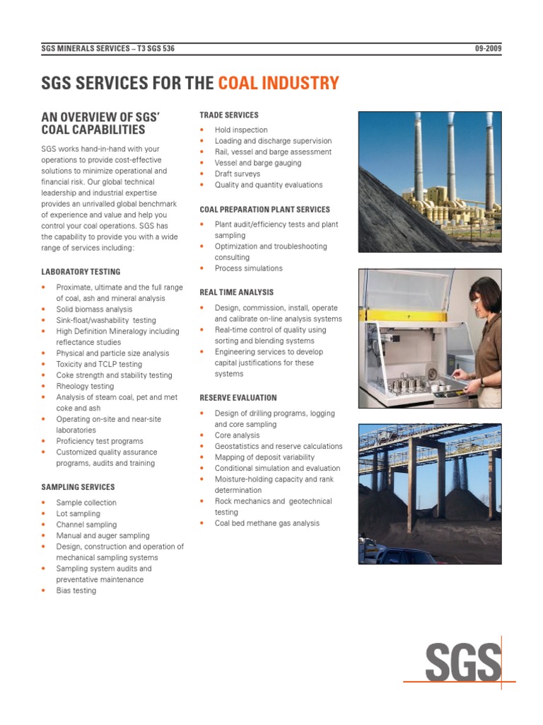 Sgs min wa108 an overview of coal capabilities en 11 pdf coal
