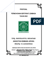 Sampul Permohonan Sertifikat Lembaga