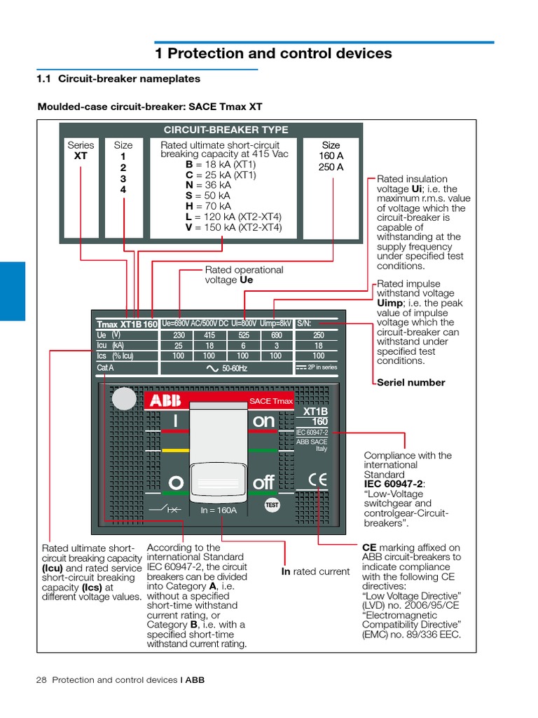 Circuitbreaker nameplate details PDF Electrical Engineering