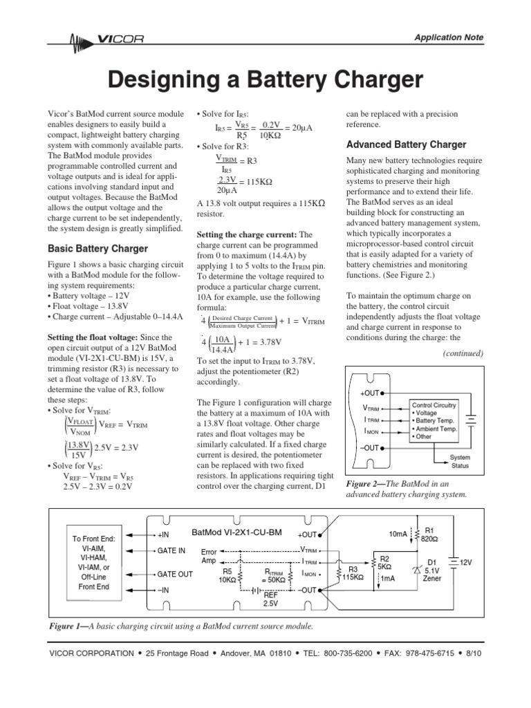 An1 Battery Charger | PDF | Battery Charger | Electrical Engineering