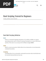 Bash Scripting Tutorial