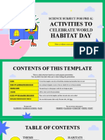 Science Subject For Pre-K - Activities To Celebrate World Habitat Day