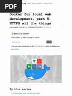 Docker For Local Web Development, Part 5 - HTTPS All The Things