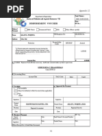 DISBURSEMENT Voucher Sample | PDF | Cheque | Payments