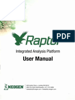 RAPTOR Integrated Analysis Platform User Manual