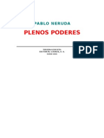 Pablo Neruda - Plenos Poderes
