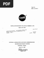 Post Launch Report For Apollo Mission A-004 (Spacecraft 002)