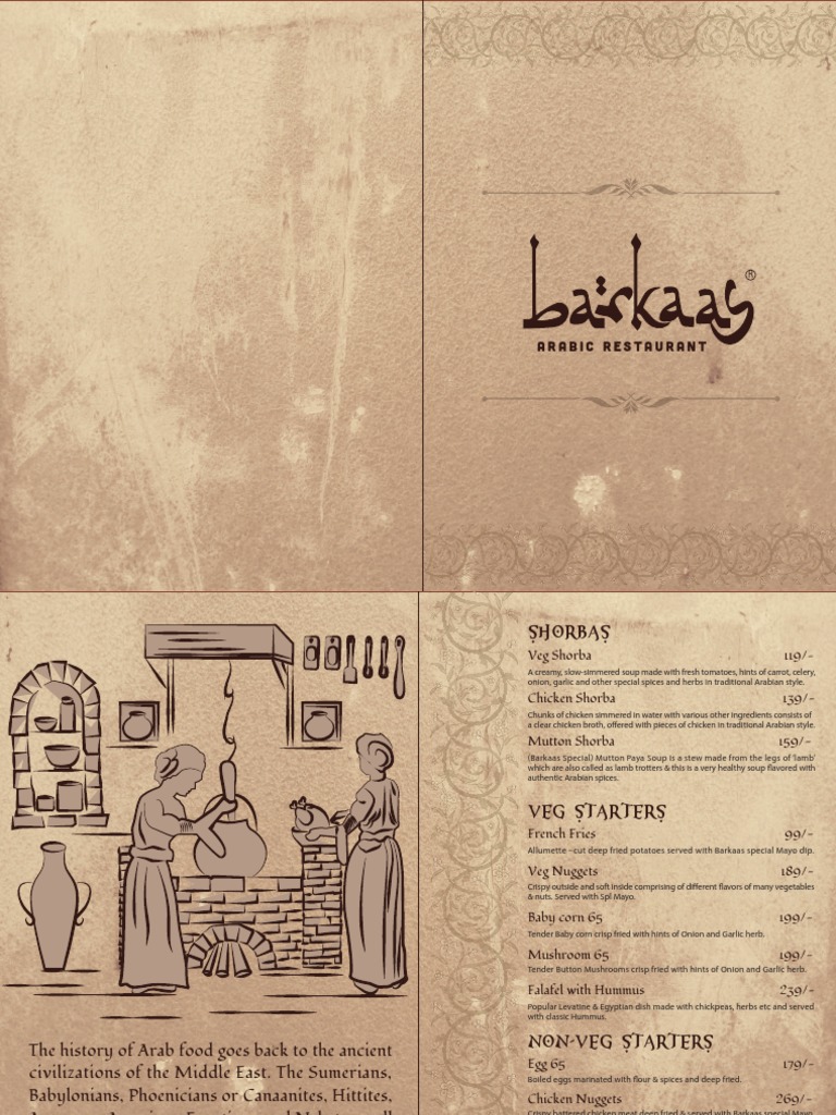 BarkaasMenu A4 Compressed | PDF | Indian Cuisine | Regional & Ethnic Food