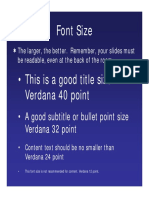 Powerpoint-Font Size-Guidelines