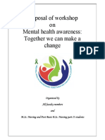 Mental health workshop: Together we can make a change