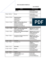 Programme Schedule 062241