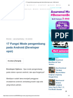 17 Fungsi Mode Pengembang Pada Android (Developer Opsi) - IME Android