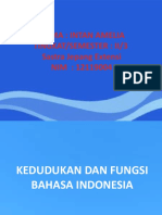 Kedudukan dan Fungsi Bahasa Indonesia