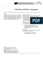 Savic-Net™ For FDA Title 21 CFR Part 11 Compliance: Specifications