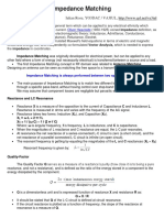 Impedance Matching: Transfer Maximum Power