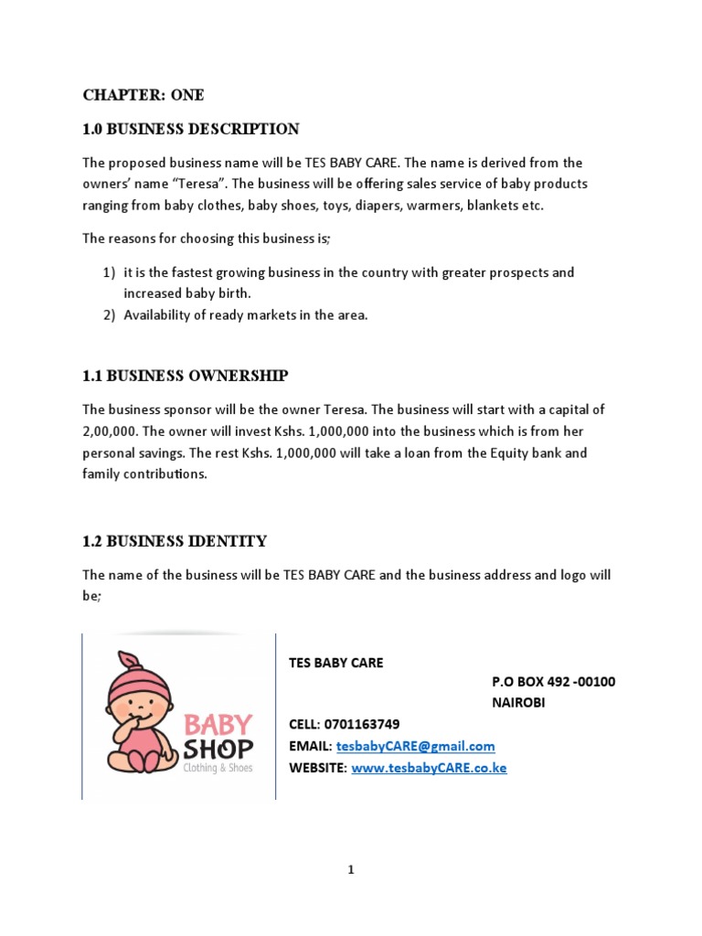 Baby Care Business Plan | PDF | Pricing | Recruitment