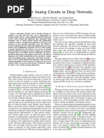 Prospects For Analog Circuits in Deep Networks: Preprint in AACD 2021 Workshop Proceedings