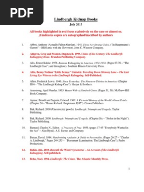 Sam Bornstein S Book List Charles Lindbergh Books
