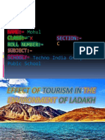 Effect of Tourism in The Enviroment of Ladakh