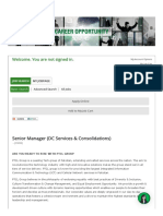 Job Description - Senior Manager (DC Services & Consolidations) (3908)
