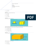 Soal Pilihan Ganda Bangun Ruang Kubus dan Balok