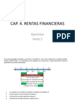 Rentas financieras: Parámetros de rentas pospagables, prepagables, diferidas y anticipadas