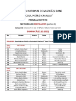 Program Duminica Muzica Usoara II Totul Va Fi Bine