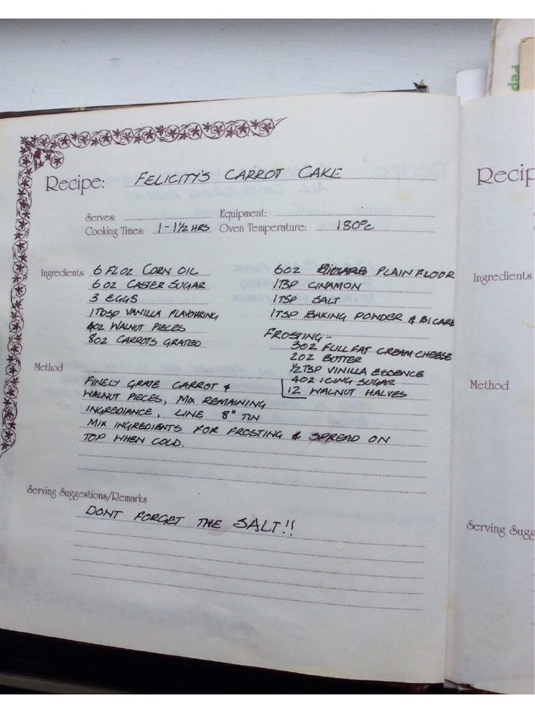 Carrot Cake | PDF