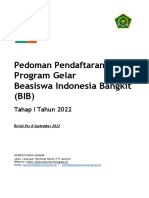 Revisi Pedoman Pendaftaran BIB Tahun 2022 