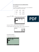 Matrices y Graficas en Calculadoras HP 50g