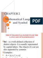 Chapter 2 Mathematical Language and Symbol