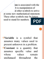 Algebraic Expression Mathematical Language