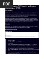 Introduction To AWS IAM