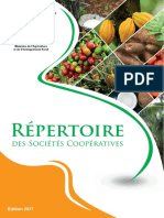 Repertoire Des Sociétés Coopératives FILIERES 2017
