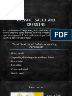 Prepare Salad and Dressing