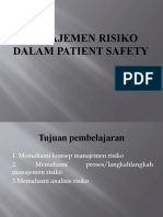 Manajemen Risiko Dalam Patient Safety