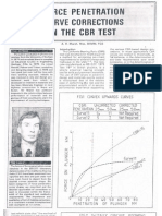 Force Penetration Curve Corrections in The CBR Test